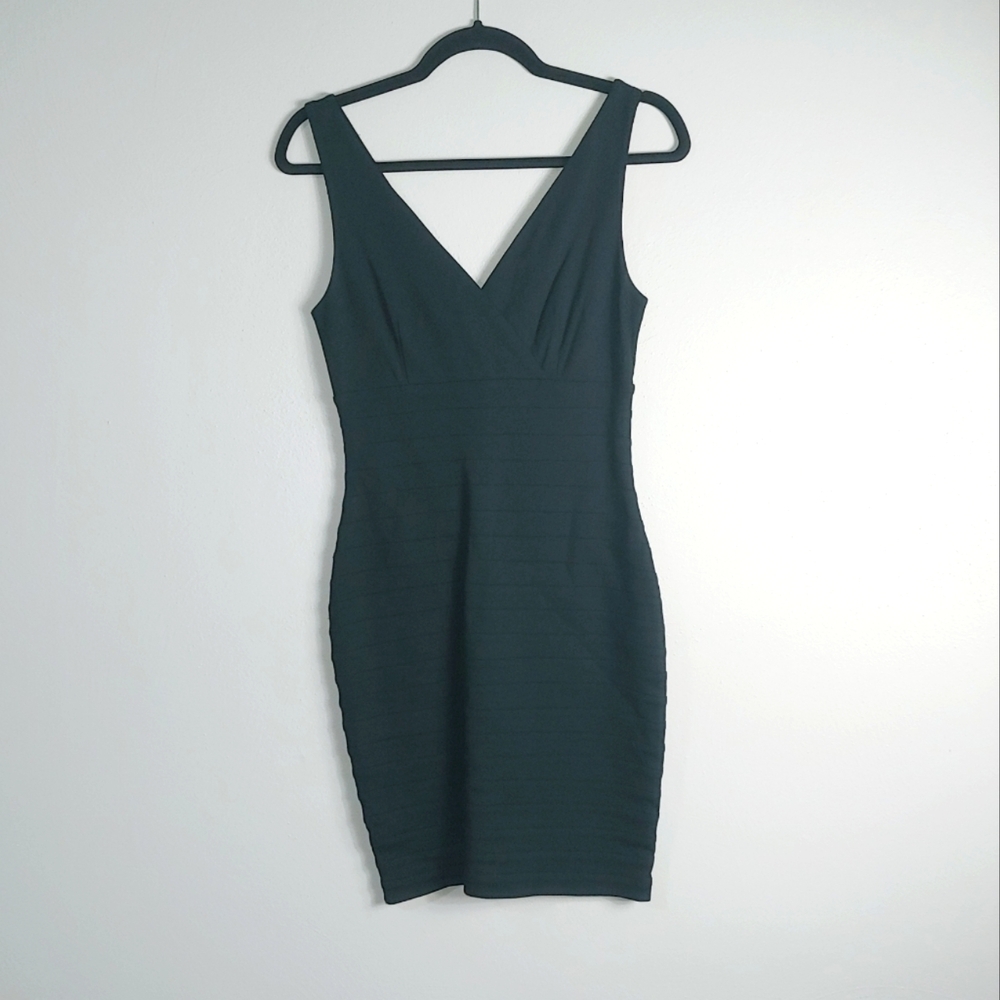 XS Express Black Tiered‎ Stretchy Bodycon Dress